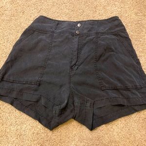 High Waisted Black Shorts